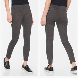 Athleta Siena Skinny Side Zip Ankle Travel Work Pants Dark Gray Size 6 Tall